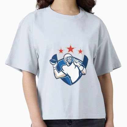 Gridiron Football Quarterback Throw Ball T-Shirt - Novelty Apparel Unisex - T-Shirt, Sweatshirt, Hoodie