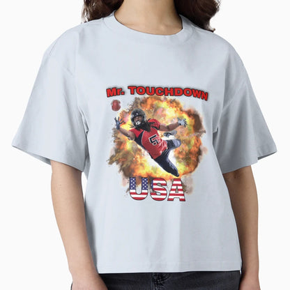 Mr Touchdown Usa Motif T-Shirt - Aesthetic Graphic Unisex - T-Shirt, Sweatshirt, Hoodie