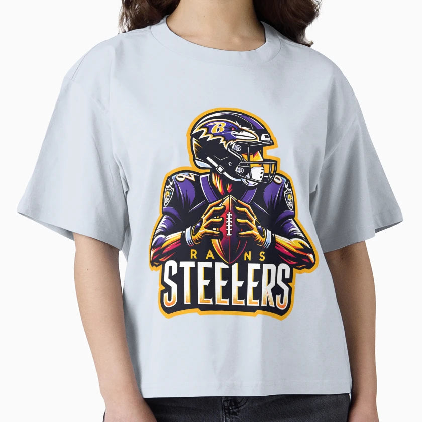 Ravens Steelers T-Shirt - Custom Art Print Men Women - T-Shirt, Sweatshirt, Hoodie