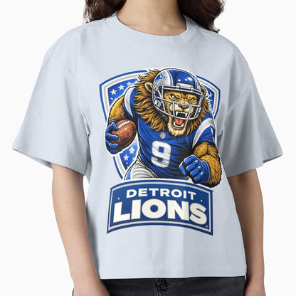 Detroit Lions Charging Logo T-Shirt - Custom Art Print Men Women - T-Shirt, Sweatshirt, Hoodie