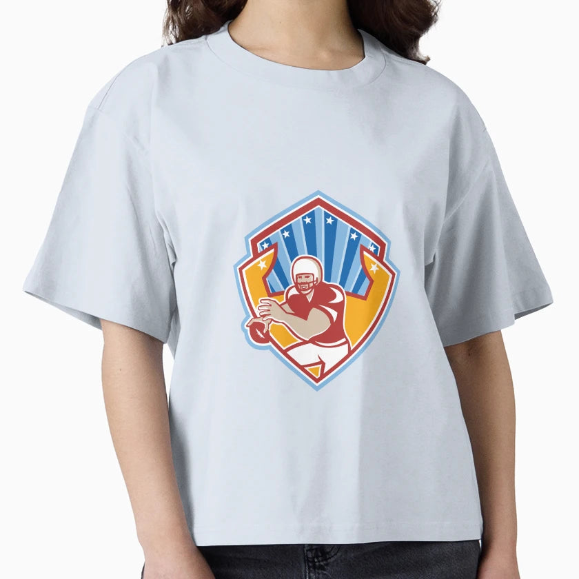American Football Quarterback Star T-Shirt - Novelty Apparel for Adults - T-Shirt, Sweatshirt, Hoodie