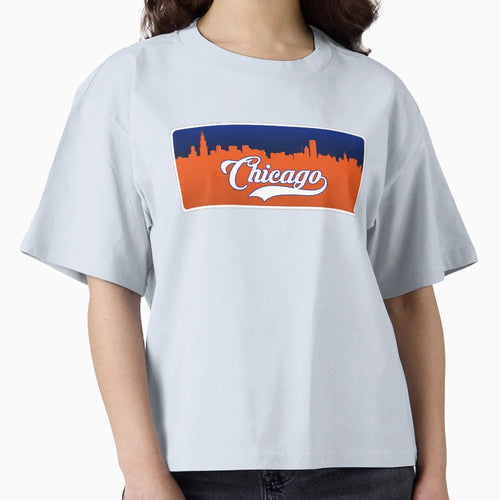Chicago Football Skyline T-Shirt - Fun Novelty Design for Adults - T-Shirt, Sweatshirt, Hoodie