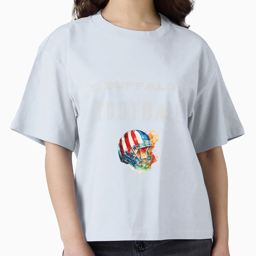 Buffalo Football Usa Flag Helmet T-Shirt - Graphic Print Men Women - T-Shirt, Sweatshirt, Hoodie