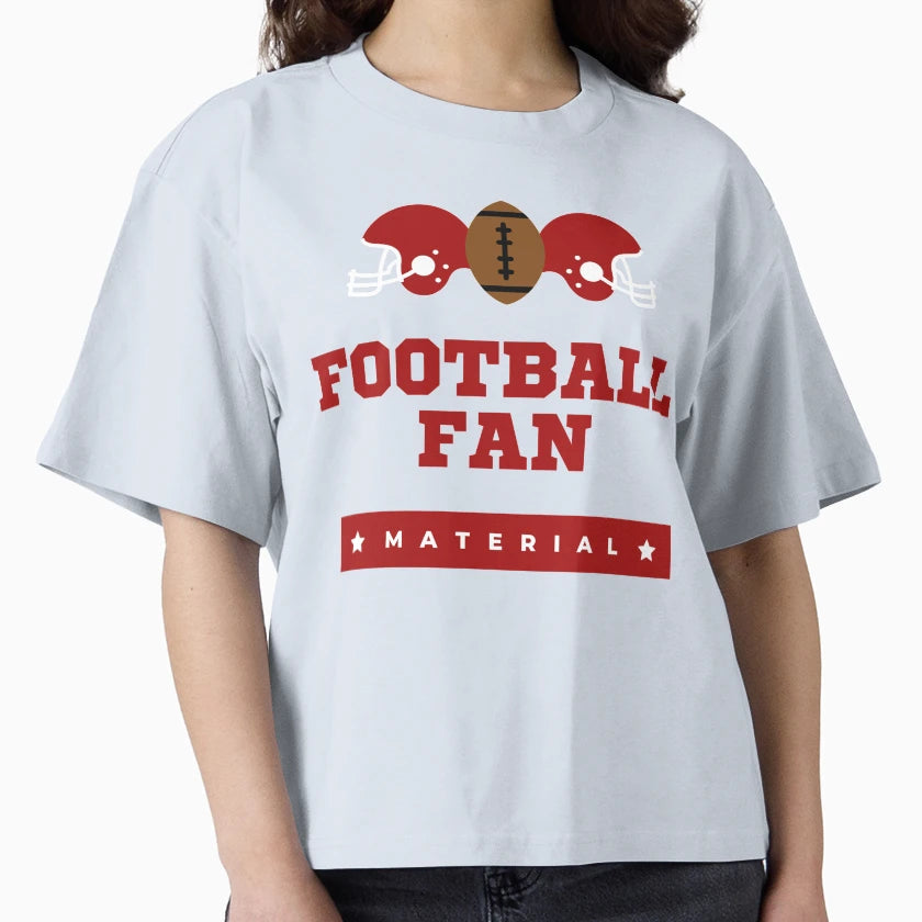 Football Fan Material T-Shirt - Aesthetic Graphic for Adults - T-Shirt, Sweatshirt, Hoodie