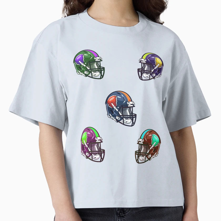 Football Helmet Pack T-Shirt - Graphic Print Men Women - T-Shirt, Sweatshirt, Hoodie