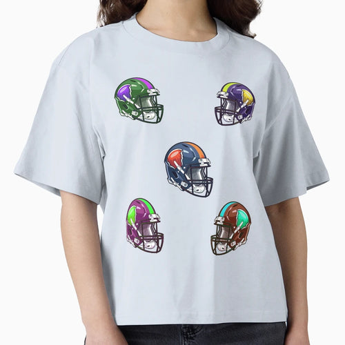 Football Helmet Pack T-Shirt - Graphic Print Men Women - T-Shirt, Sweatshirt, Hoodie