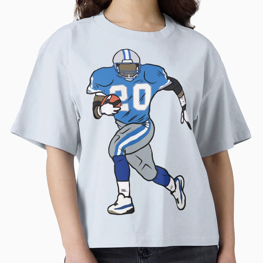 Barry Sanders Running T-Shirt - Fun Novelty Design Unisex - T-Shirt, Sweatshirt, Hoodie