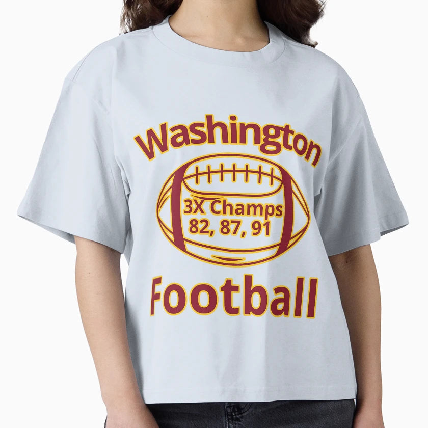 Washington Football Team Football T-Shirt - Casual Everyday Wear for Adults - T-Shirt, Sweatshirt, Hoodie