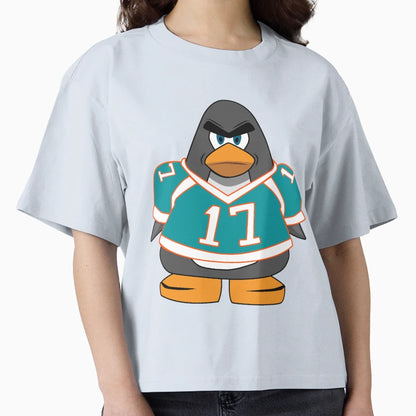Jaylen Waddle Miami Football Penguin 17 T-Shirt - Trendy Graphic Unisex - T-Shirt, Sweatshirt, Hoodie