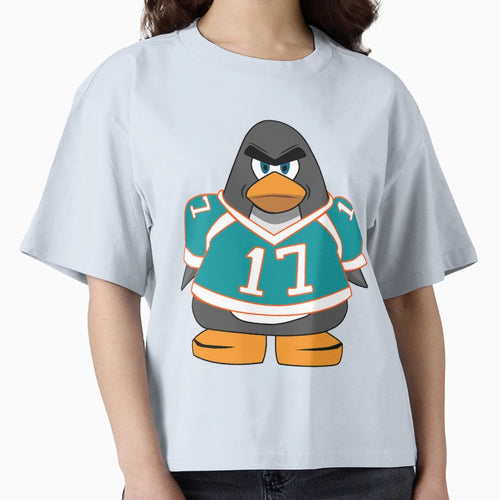Jaylen Waddle Miami Football Penguin 17 T-Shirt - Trendy Graphic Unisex - T-Shirt, Sweatshirt, Hoodie