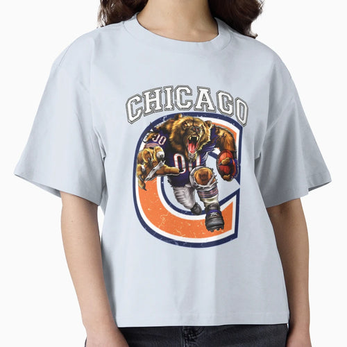Chicago Football T-Shirt - Minimalist Print for Adults - T-Shirt, Sweatshirt, Hoodie