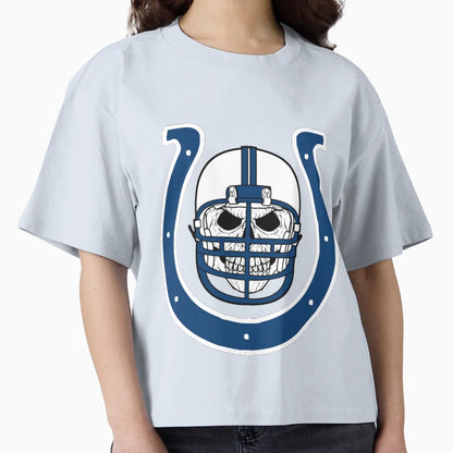 Colts Skull T-Shirt - Casual Everyday Wear Unisex - T-Shirt, Sweatshirt, Hoodie