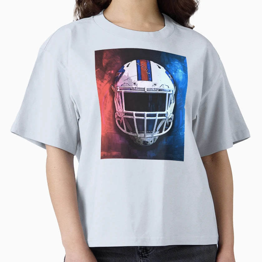 Buffalo Football Helmet T-Shirt - Fun Novelty Design Men Women - T-Shirt, Sweatshirt, Hoodie