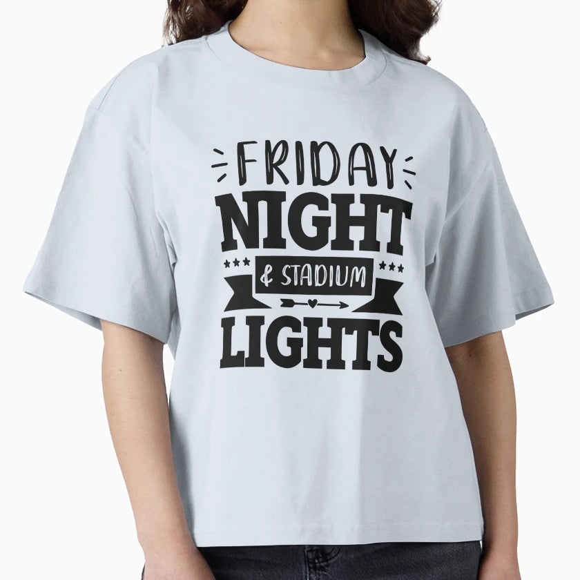 Friday Night And Stadium Lights T-Shirt - Minimalist Print Men Women - T-Shirt, Sweatshirt, Hoodie