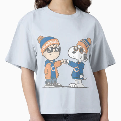 Snoopy Chicago Bears T-Shirt - Custom Art Print Men Women - T-Shirt, Sweatshirt, Hoodie