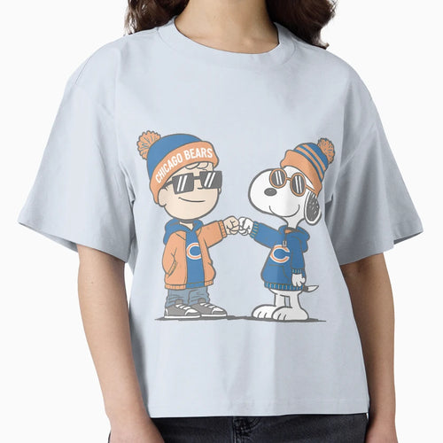 Snoopy Chicago Bears T-Shirt - Custom Art Print Men Women - T-Shirt, Sweatshirt, Hoodie