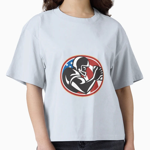 American Football Wide Receiver Ball T-Shirt - Unique Graphic Men Women - T-Shirt, Sweatshirt, Hoodie