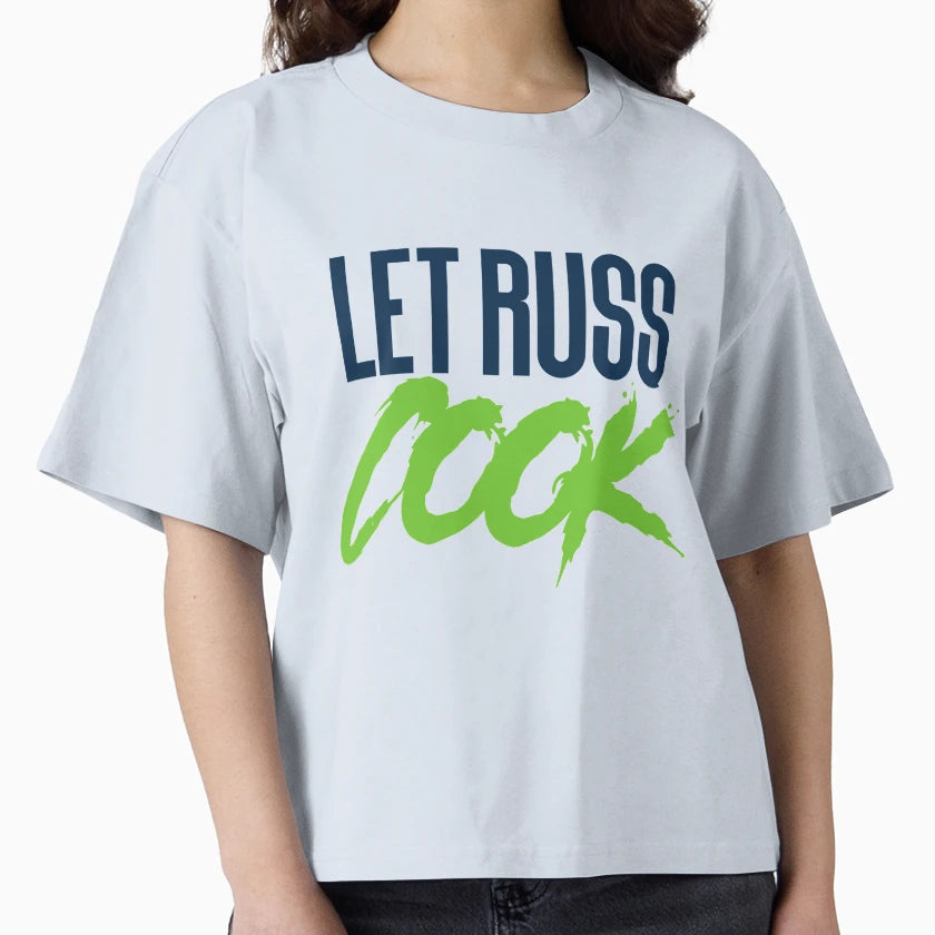 Let Russ Cook Seattle Football Quarterback T-Shirt - Graphic Print Unisex - T-Shirt, Sweatshirt, Hoodie