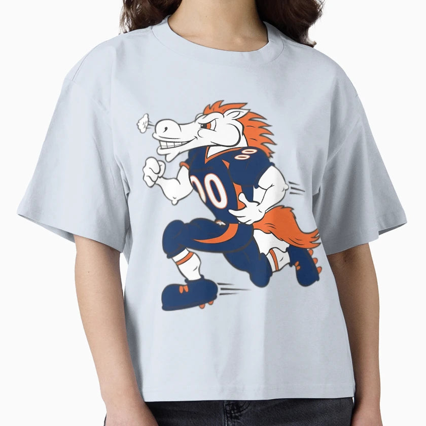 Denver Colorado Football Player Art T-Shirt - Custom Art Print for Adults - T-Shirt, Sweatshirt, Hoodie