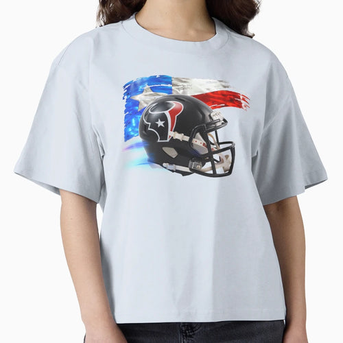 Houston Texas Football Helmet T-Shirt - Novelty Apparel for Adults - T-Shirt, Sweatshirt, Hoodie