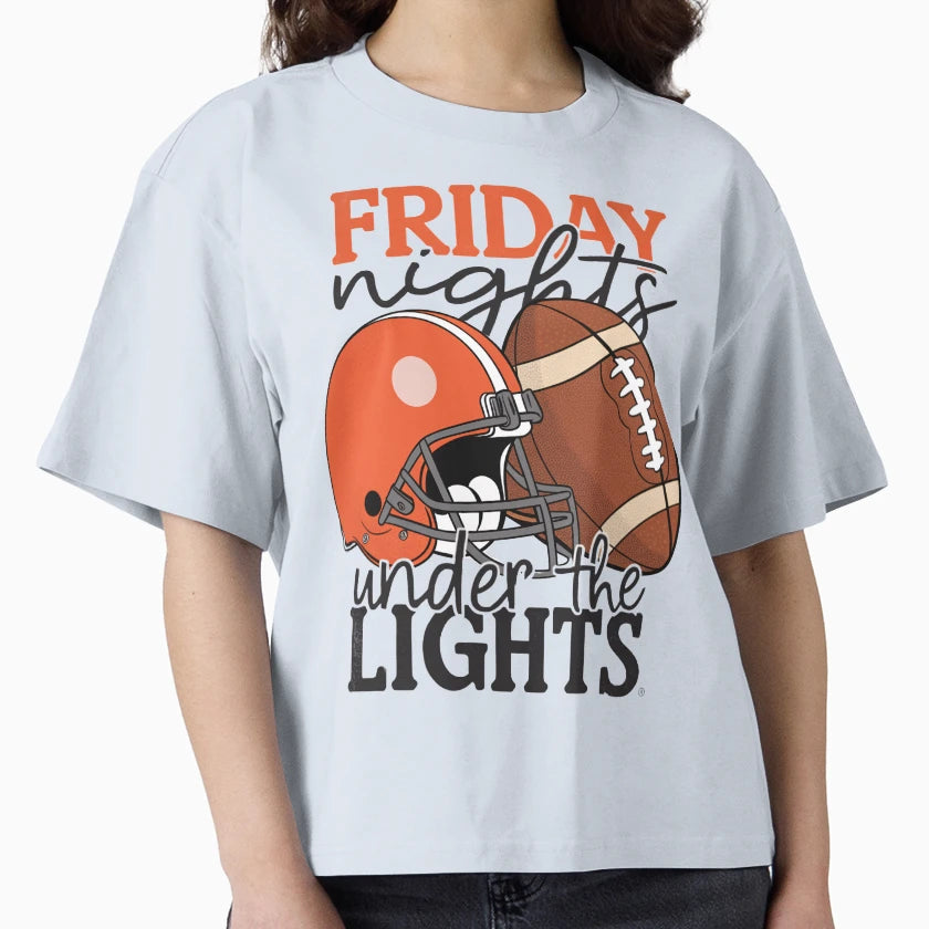 Friday Nights Under Lights Football T-Shirt - Casual Everyday Wear Unisex - T-Shirt, Sweatshirt, Hoodie