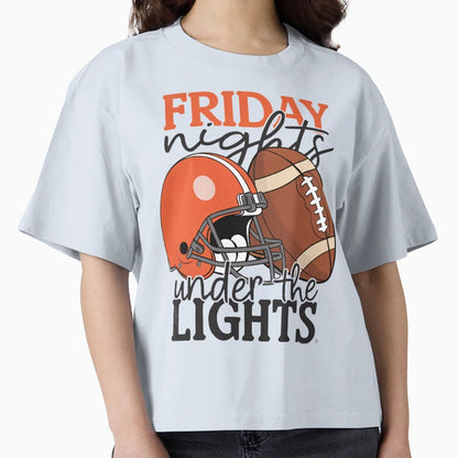 Friday Nights Under Lights Football T-Shirt - Casual Everyday Wear Unisex - T-Shirt, Sweatshirt, Hoodie