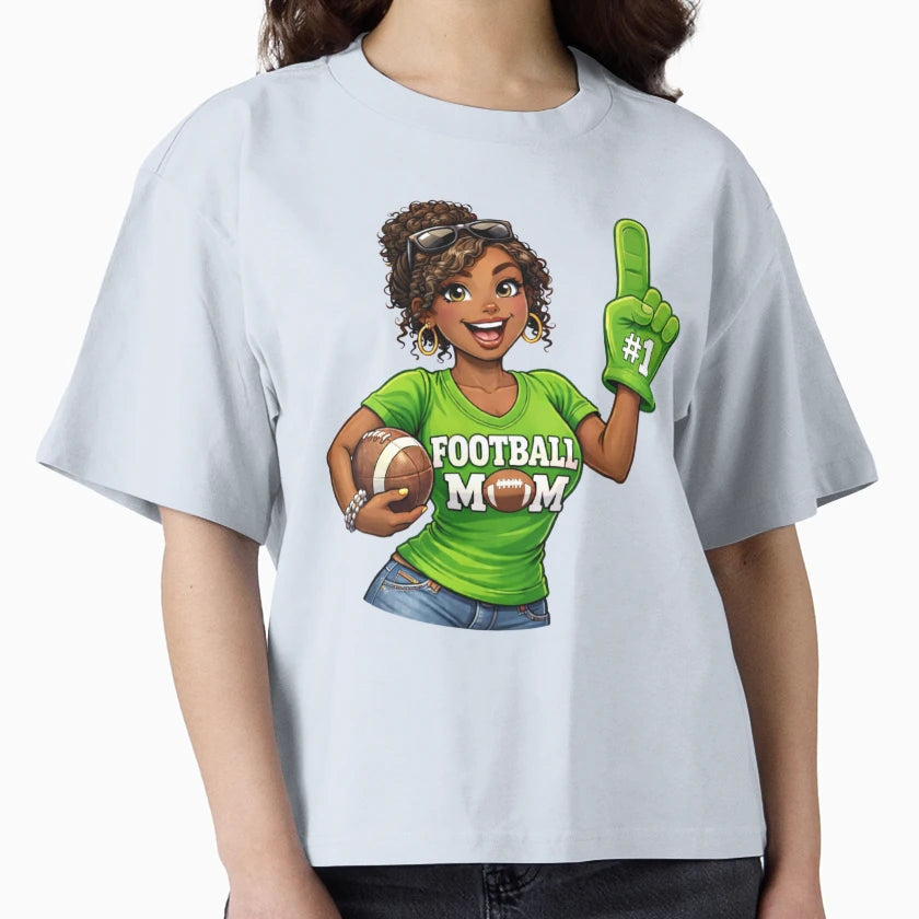 Football Mom Sports T-Shirt - Custom Art Print Men Women - T-Shirt, Sweatshirt, Hoodie