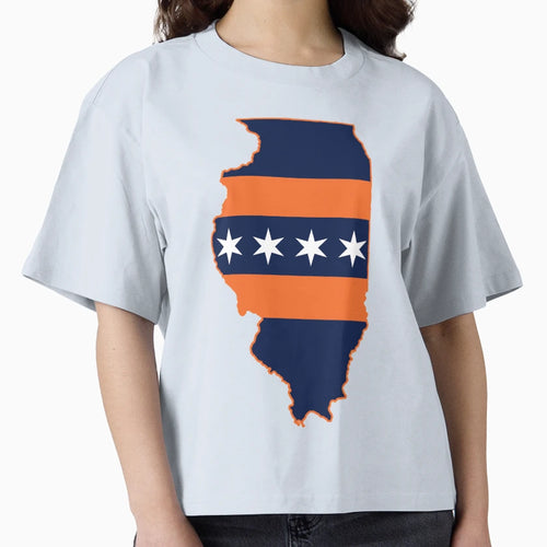 Illinois Chicago Flag Bears T-Shirt - Trendy Graphic Men Women - T-Shirt, Sweatshirt, Hoodie