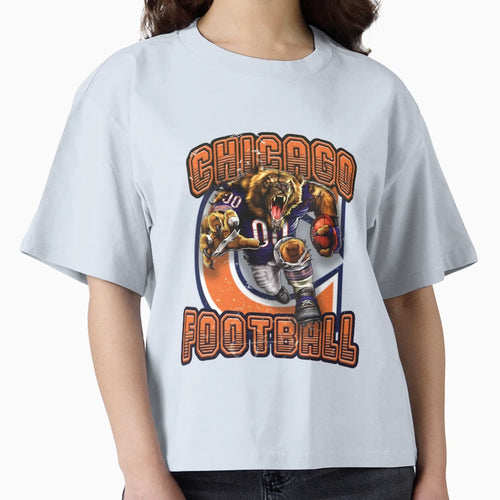 Chicago Football T-Shirt - Trendy Graphic Men Women - T-Shirt, Sweatshirt, Hoodie