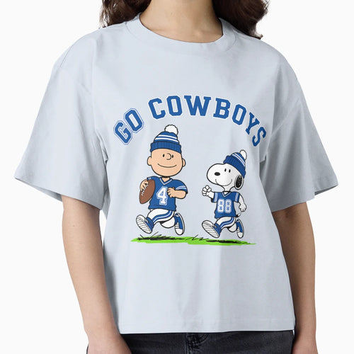 Go Cowboys Snoopy And Charlie Brown Dallas T-Shirt - Trendy Graphic Unisex - T-Shirt, Sweatshirt, Hoodie