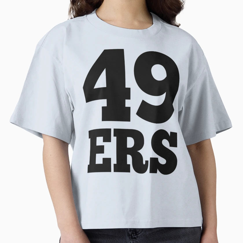49Ers Black T-Shirt - Aesthetic Graphic for Adults - T-Shirt, Sweatshirt, Hoodie