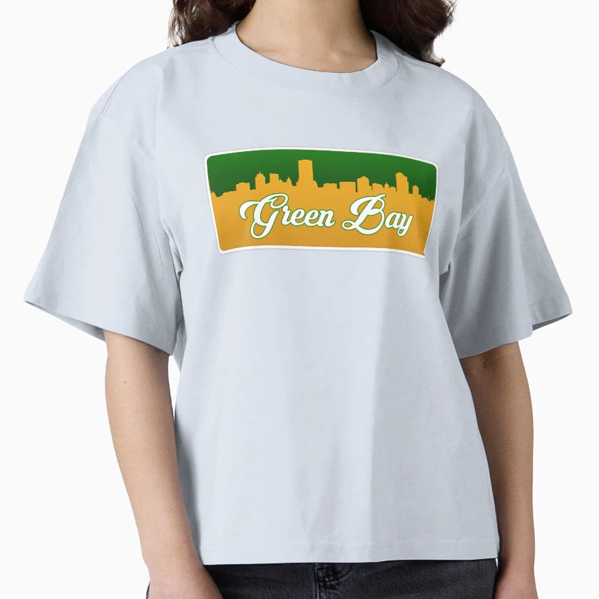 Green Bay Football Skyline T-Shirt - Minimalist Print Men Women - T-Shirt, Sweatshirt, Hoodie