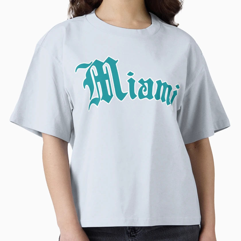 Miami Florida Throwback Hometown T-Shirt - Aesthetic Graphic for Adults - T-Shirt, Sweatshirt, Hoodie
