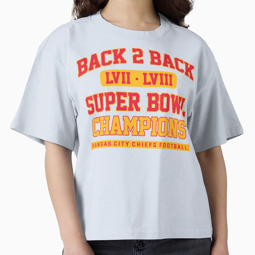 Back 2 Back Super Bowl Champions Lviii T-Shirt - Graphic Print Men Women - T-Shirt, Sweatshirt, Hoodie
