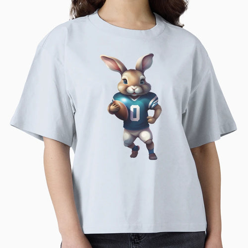 Football Lover Rabitt Rabbit T-Shirt - Fun Novelty Design for Adults - T-Shirt, Sweatshirt, Hoodie