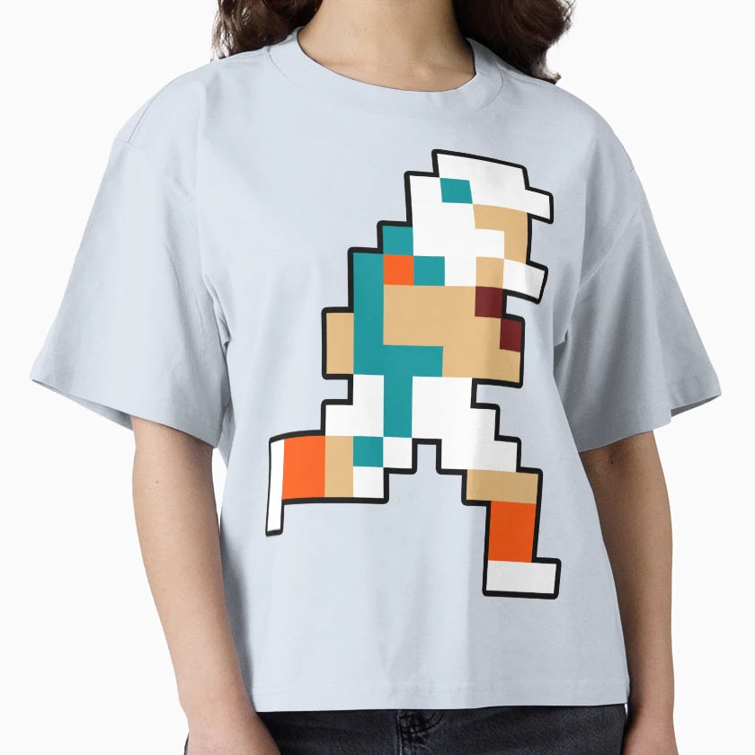 8 Bit Miami Pixel Football Player T-Shirt - Unique Graphic Men Women - T-Shirt, Sweatshirt, Hoodie