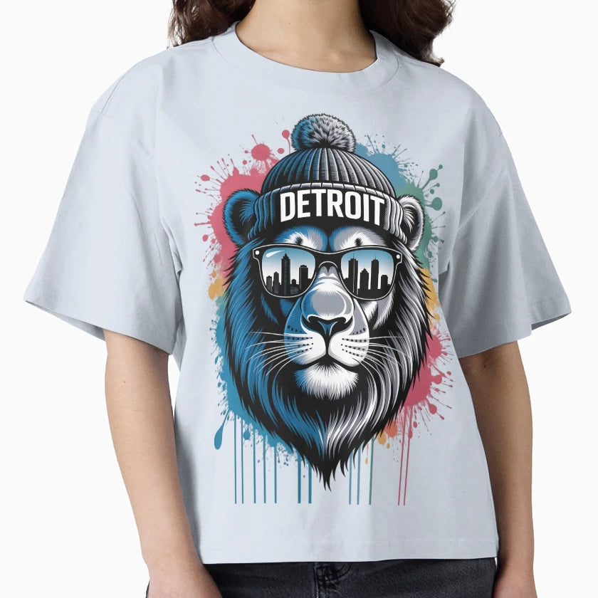 Detroit Lion T-Shirt - Aesthetic Graphic Unisex - T-Shirt, Sweatshirt, Hoodie