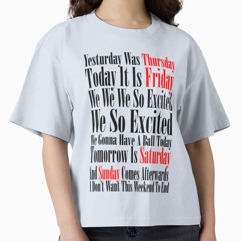 Rebecca Black Friday 1 T-Shirt - Graphic Print Unisex - T-Shirt, Sweatshirt, Hoodie