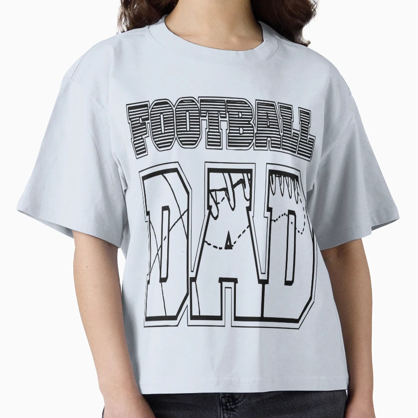 Football Dad Gift T-Shirt - Aesthetic Graphic Unisex - T-Shirt, Sweatshirt, Hoodie