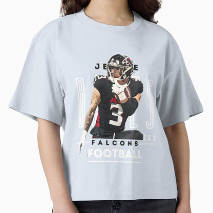 Jessie Bates 3 Falcons T-Shirt - Fun Novelty Design for Adults - T-Shirt, Sweatshirt, Hoodie