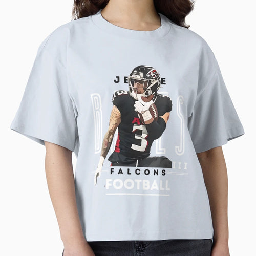 Jessie Bates 3 Falcons T-Shirt - Fun Novelty Design for Adults - T-Shirt, Sweatshirt, Hoodie