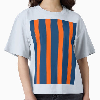 Glasgow Rangers Navy Orange Striped T-Shirt - Unique Graphic Men Women - T-Shirt, Sweatshirt, Hoodie