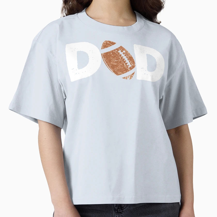 Dad Football American Gift T-Shirt - Minimalist Print Unisex - T-Shirt, Sweatshirt, Hoodie