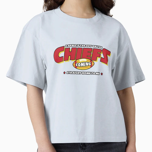 Karma Is Guy Chiefs T-Shirt - Fun Novelty Design Unisex - T-Shirt, Sweatshirt, Hoodie