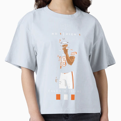 CW Qb Bears 18 Round 1 Pick 1 Art T-Shirt - Casual Everyday Wear Men Women - T-Shirt, Sweatshirt, Hoodie