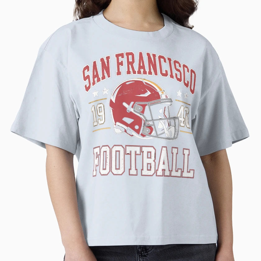 San Francisco Football Helmet Team T-Shirt - Streetwear Style Men Women - T-Shirt, Sweatshirt, Hoodie