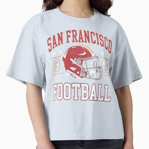San Francisco Football Helmet Team T-Shirt - Streetwear Style Men Women - T-Shirt, Sweatshirt, Hoodie