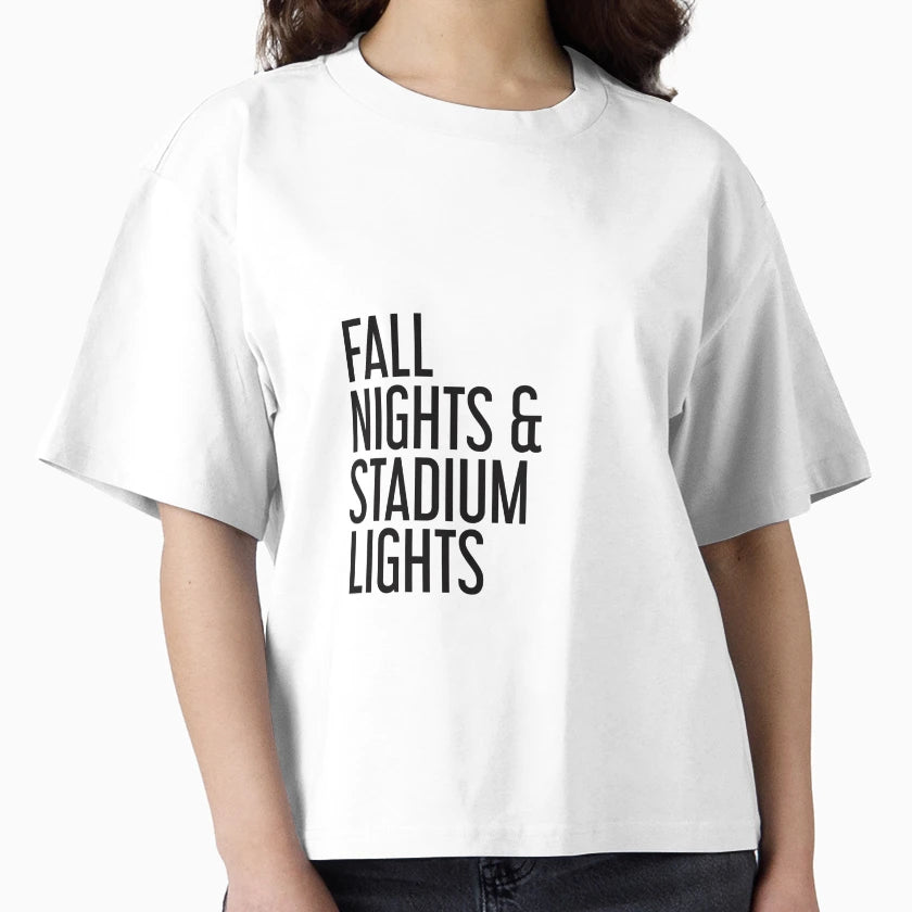 Fall Nights And Stadium Lights T-Shirt - Trendy Graphic Unisex - T-Shirt, Sweatshirt, Hoodie