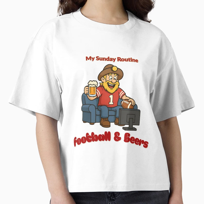 49Ers Football Beers Funny Game Day T-Shirt - Trendy Graphic for Adults - T-Shirt, Sweatshirt, Hoodie