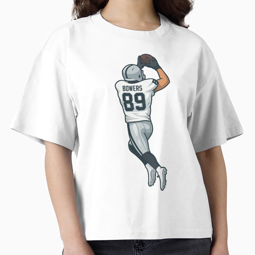 Brock Bowers Leaping Catch T-Shirt - Novelty Apparel Men Women - T-Shirt, Sweatshirt, Hoodie
